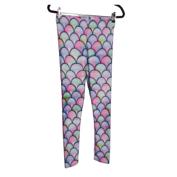 Art of Where Mermaid Fin Scales Leggings Custom Printed Medium - Picture 1 of 9